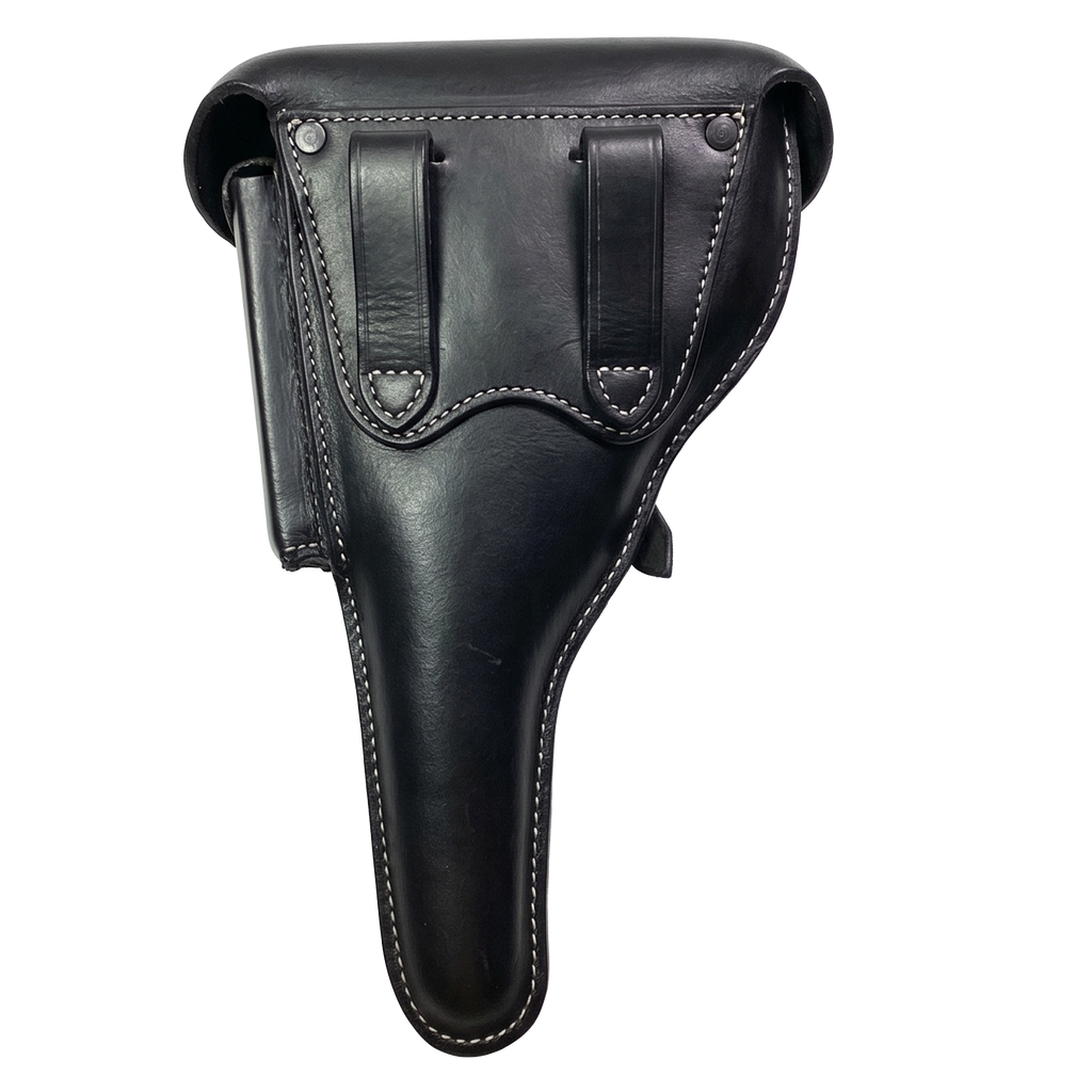 Leather Holster P08 Navy Black