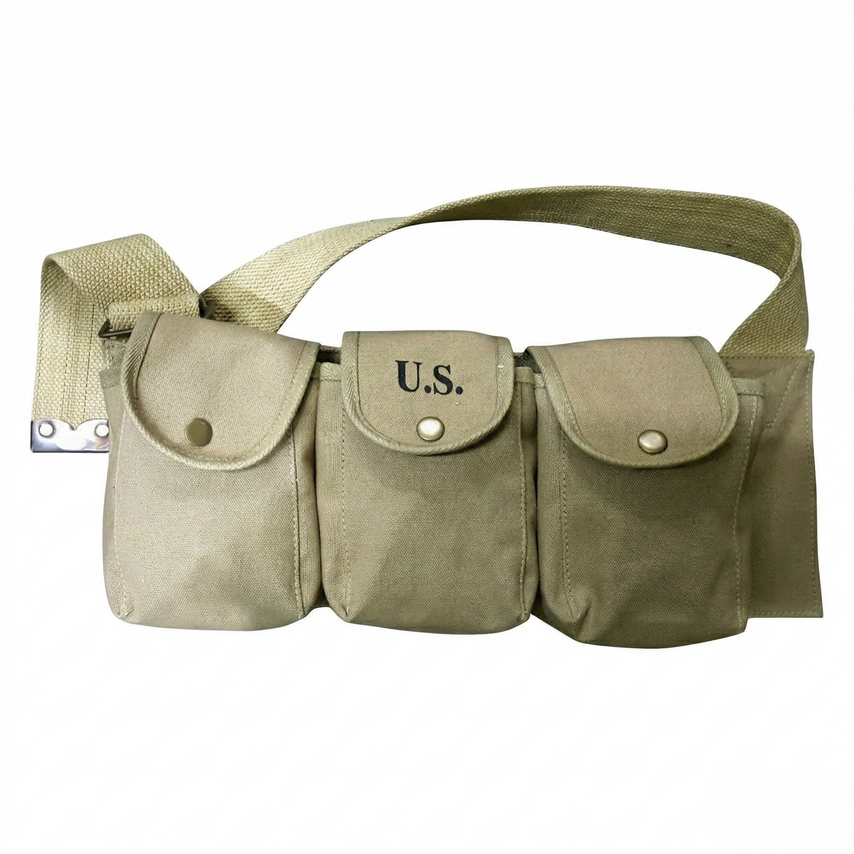 Leather Brown Belt Holster Pouch Set