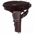 Leather Western Plain Single Brown, Large Size