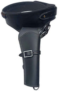 Leather Western Plain Single Black
