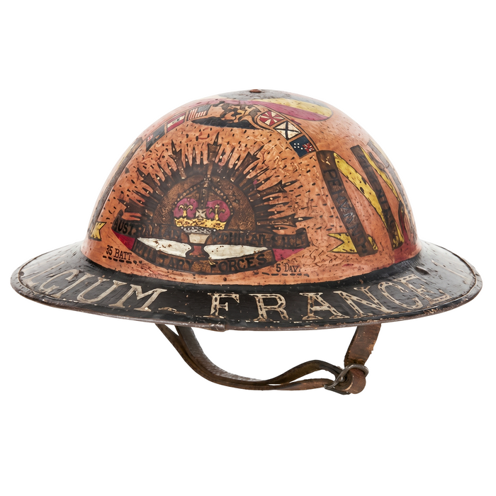Metal Brodie WW1 - Hand painted Finish