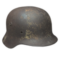 Metal German M35 Helmet WW2 - Antique Finish