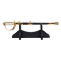 Letter Opener AirForce Officier’s Miniature Sword with Sheaths (Flat packed felt line and table stand included)