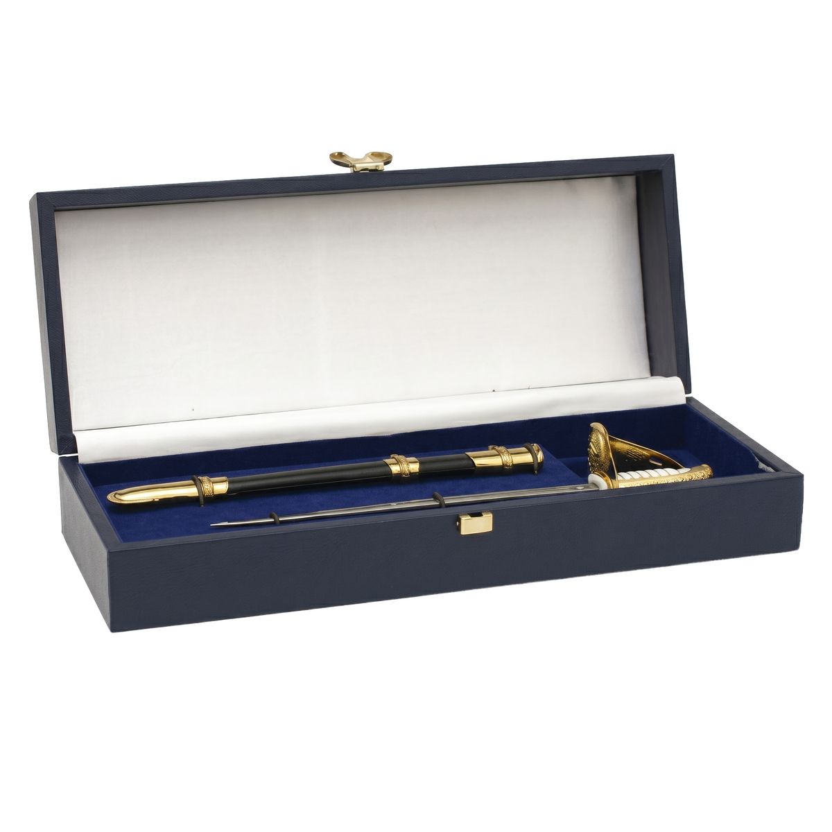 Letter Opener AirForce Officier’s Miniature Sword with Sheaths (Flat packed felt line and table stand included)