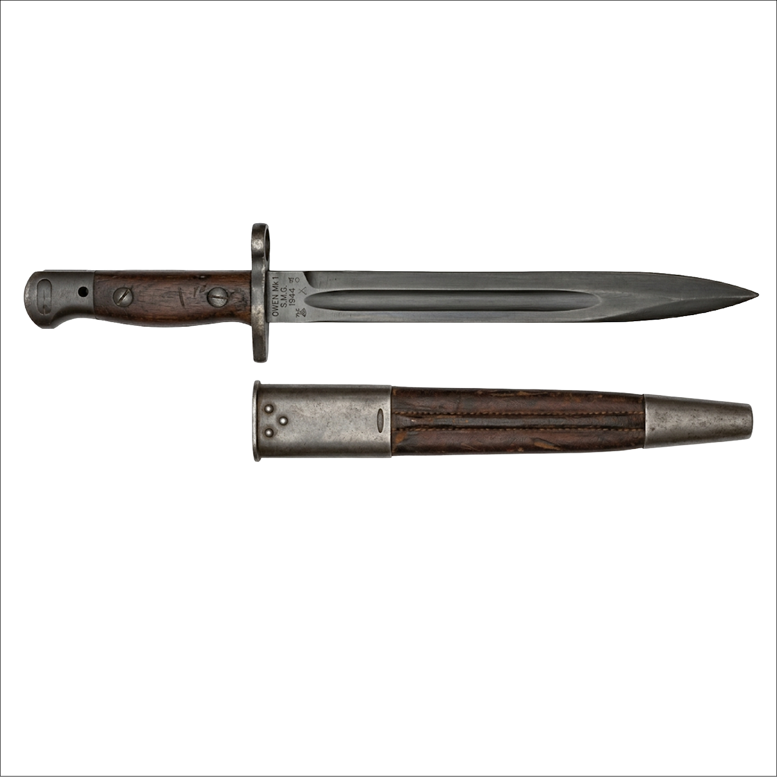 Owen Bayonet with Scabbard - 10 inch Blade