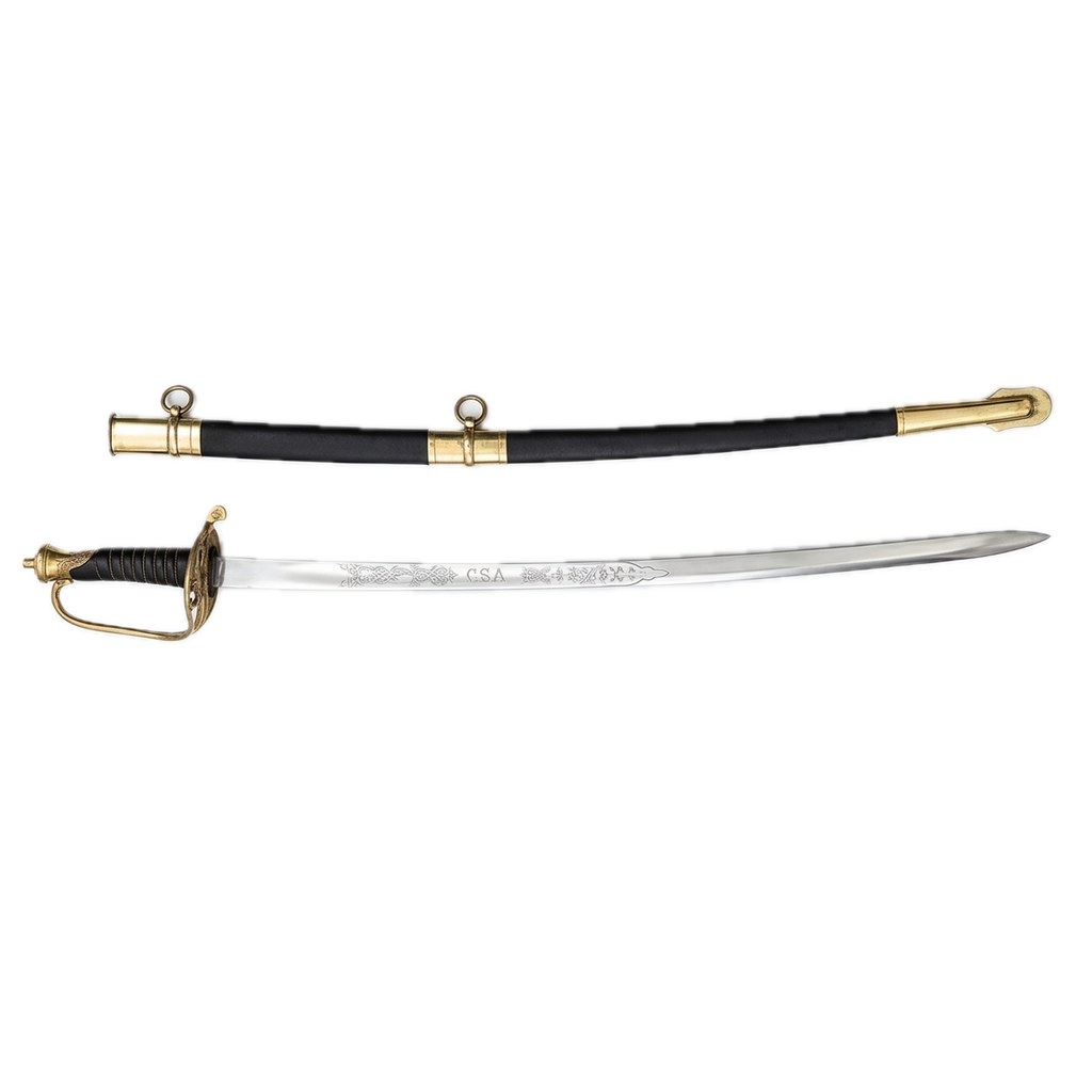 CSA Cavalry Officer's Sword with Scabbard