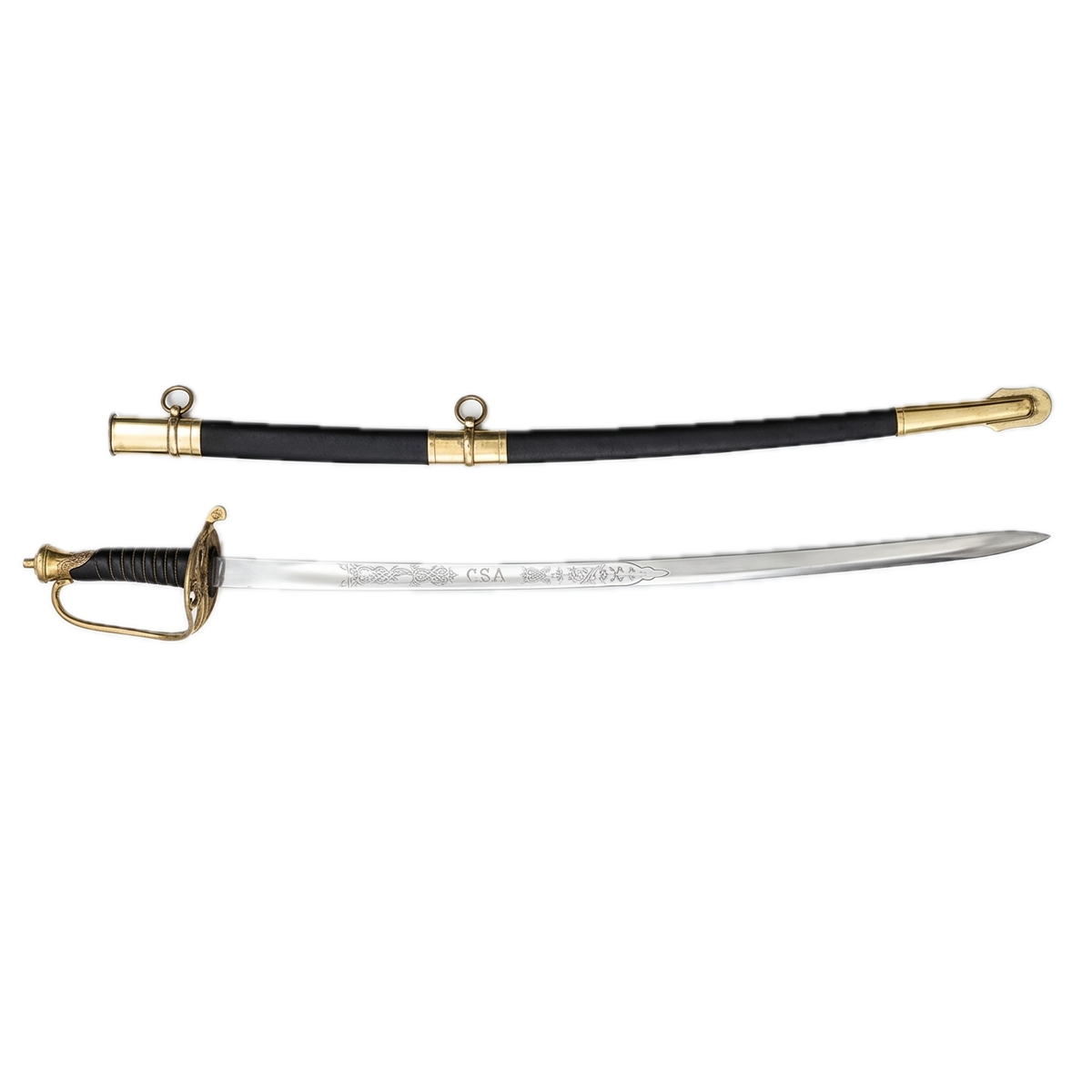 CSA Cavalry Officer's Sword with Scabbard