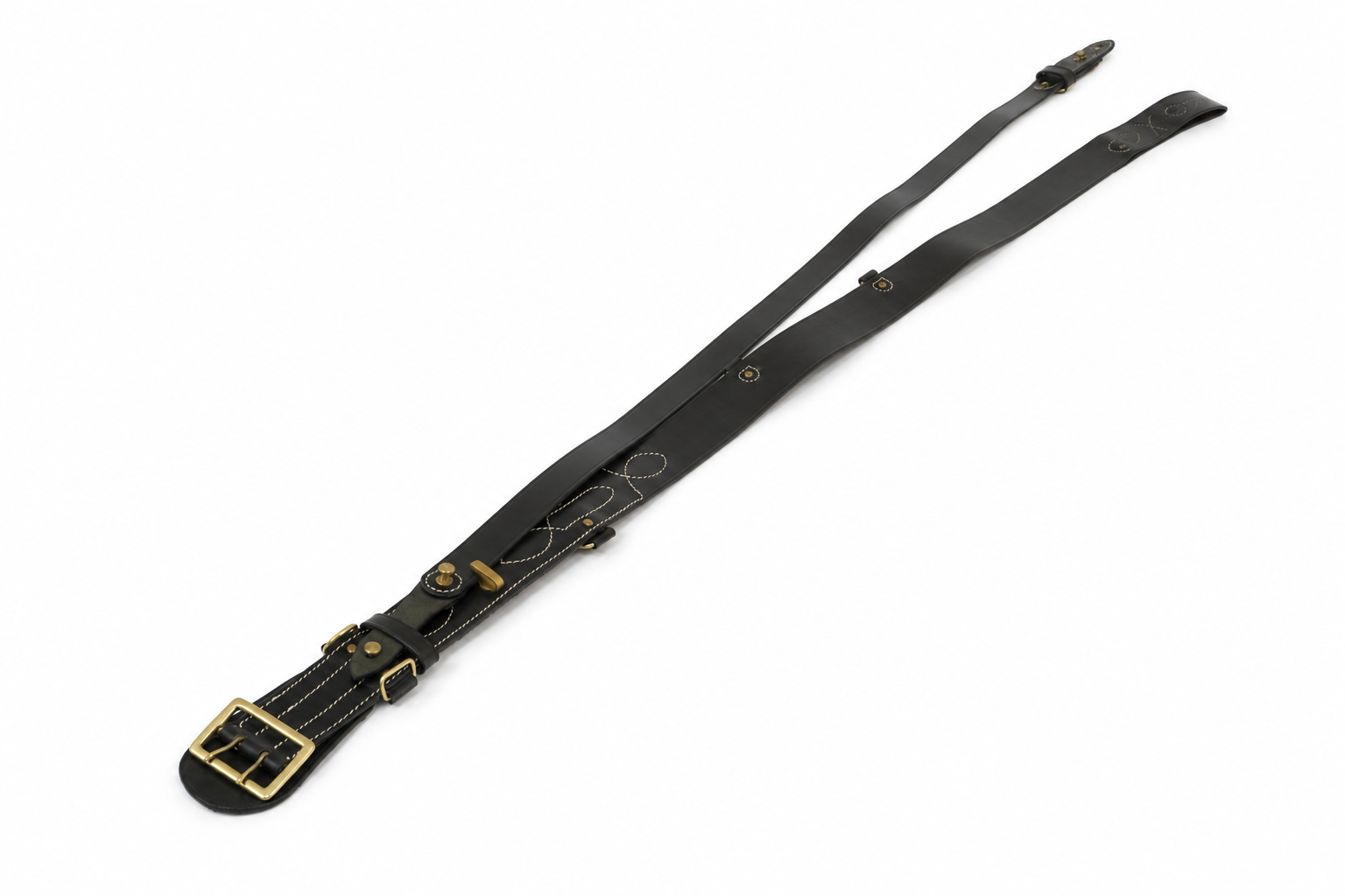 11-06-Mil-80 Leather belt sam browne