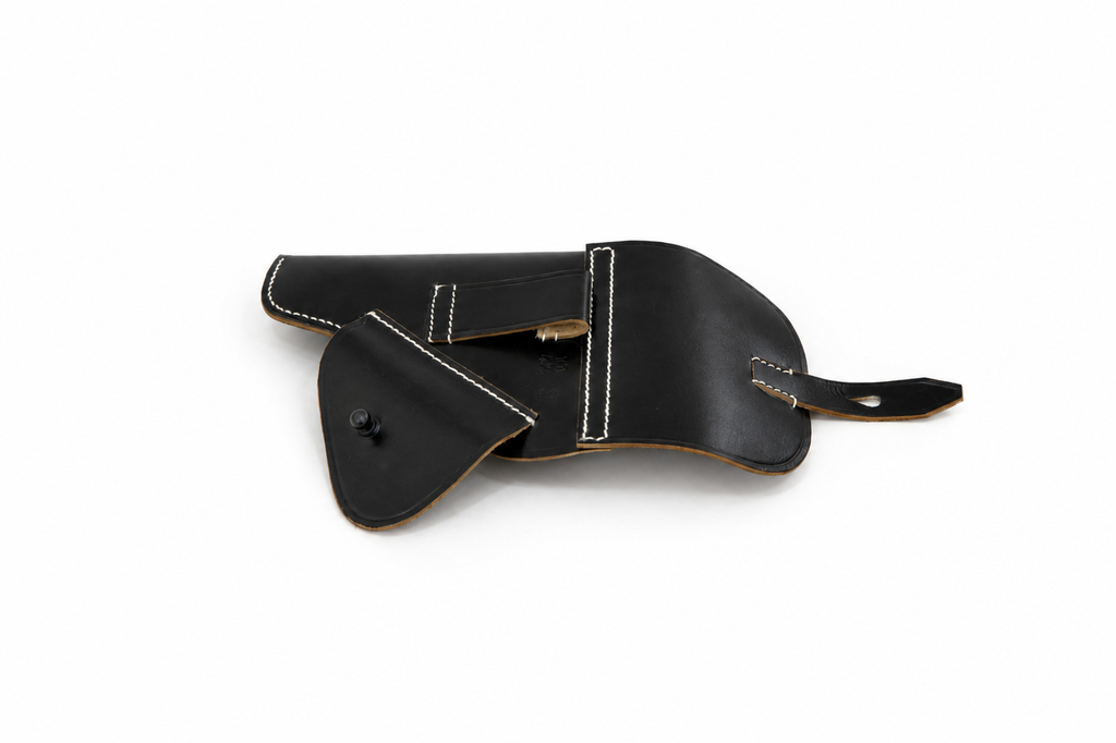 11-01-Mil-14 Leather holster high power black50 brown50