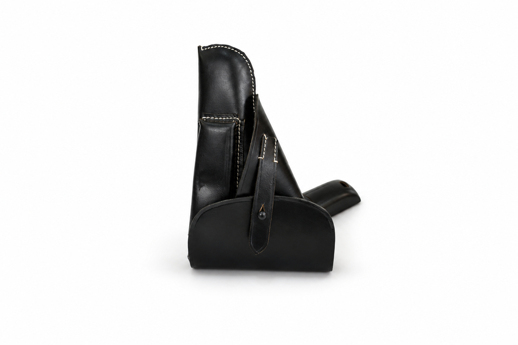 11-01-Mil-14 Leather holster high power black50 brown50