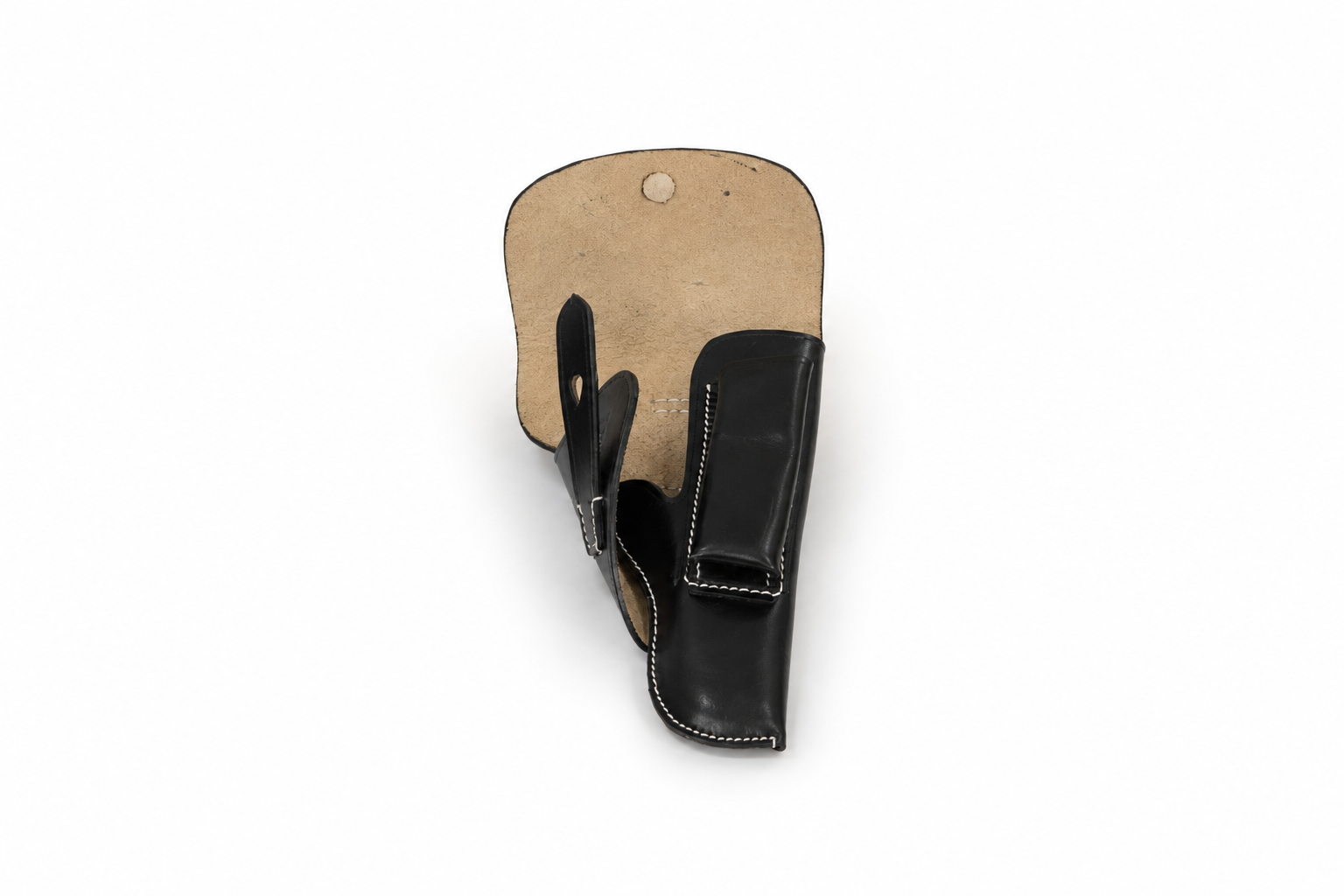 11-01-Mil-14 Leather holster high power black50 brown50