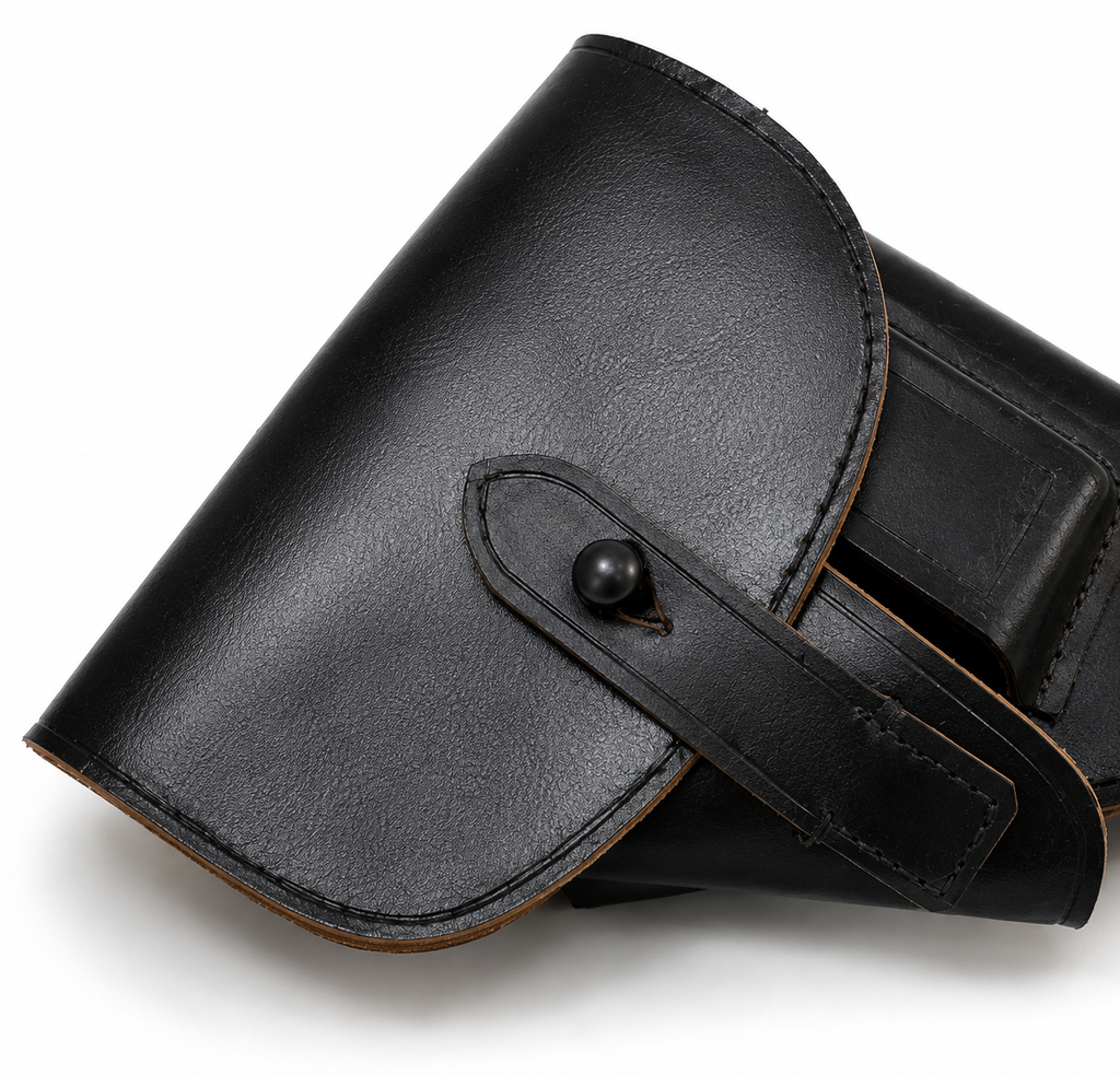 11-01-Mil-14 Leather holster high power black50 brown50