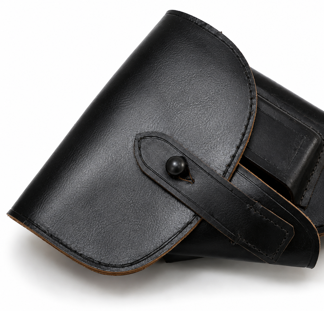 11-01-Mil-14 Leather holster high power black50 brown50