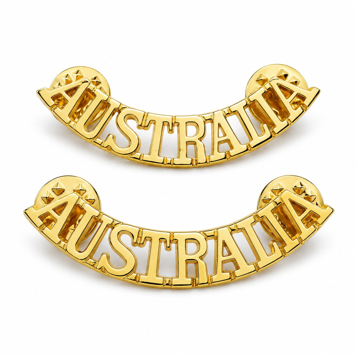 Aust. Shoulder Title (Gold) with Rising Sun V3 in sleeve - 1914-18 - 1939-45