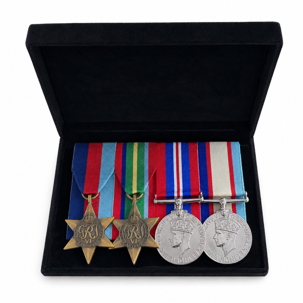 WWII Pacific Medal Set - Boxed